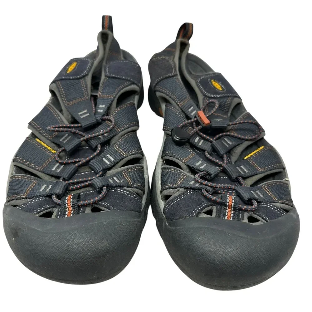 KEEN Men’s Newport Grey & Orange Closed-Toe Water Hiking Shoes‎ – Size 11